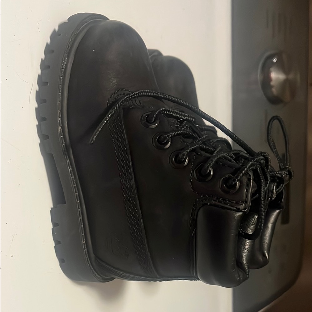 Kids Black Boots